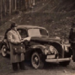 În drum spre Vărarea în 1941 cu Ioan Lazăr şi Aurel Pop